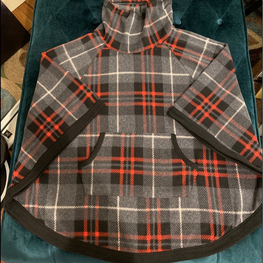 CUDDL Duds Fleece Soft Stretchy lounge Poncho XS/S